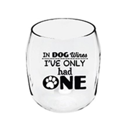 ZEES CREATIONS Zees Creations ED1001-W7 Dog Paw Print Ever Drinkware Wine Tumbler ED1001-W7